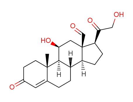 Pregn-4-en-18-al,11,21-dihydroxy-3,20-dioxo-, (11b)-