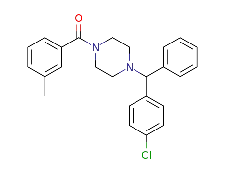 (4-((4-chlorophenyl)(phenyl)methyl)piperazin-1-yl)(m-tolyl)methanone