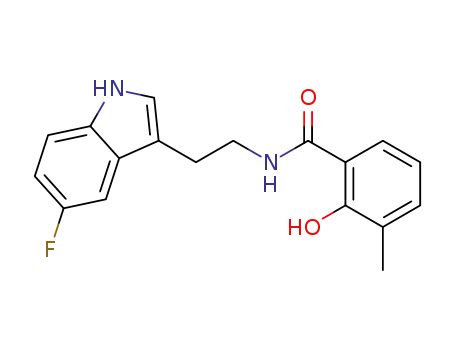 N-(2-(5-fluoro-1H-indol-3-yl)ethyl)-2-hydroxy-3-methylbenzamide