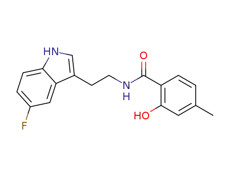 N-(2-(5-fluoro-1H-indol-3-yl)ethyl)-2-hydroxy-4-methylbenzamide