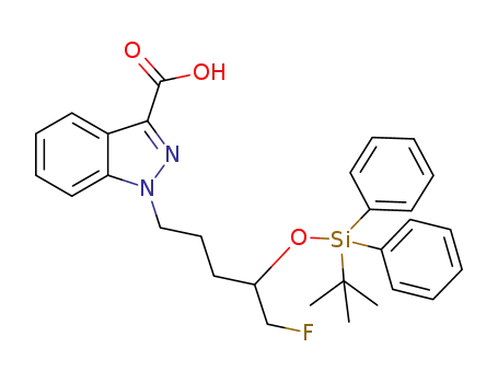 1-[(4-tert-butyldiphenylsilyloxy)-5-fluoropentyl]-1H-indazole-3-carboxylic acid