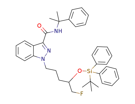 1-[4-(tert-butyldiphenylsilyloxy)-5-fluoropentyl]-N-(2-phenylpropan-2-yl)-1H-indazole-3-carboxamide