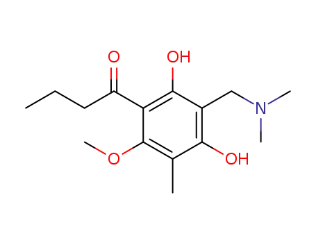 1-[3-((dimethylamino)methyl)-2,4-dihydroxy-6-methoxy-5-methylphenyl]butan-1-one