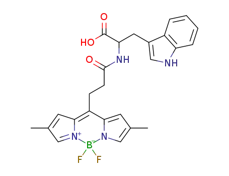 N-(3-(4,4-difluoro-2,6-dimethyl-4-bora-3a,4a-diaza-s-indacene-8-yl)propanoyl)-DL-tryptophan