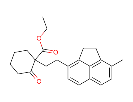1-[2-(8-methyl-acenaphthen-3-yl)-ethyl]-2-oxo-cyclohexanecarboxylic acid ethyl ester