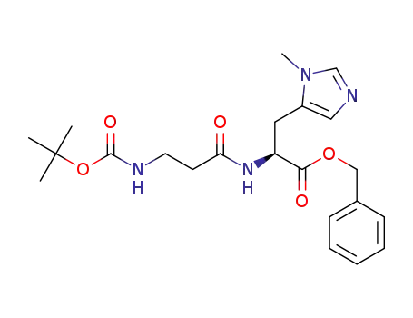 N(α)-(3-((tert-butoxycarbonyl)amino)propylcarbonyl)-N(τ)-methyl-L-histidine benzyl ester