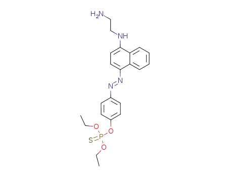 thiophosphoric acid O,O'-diethyl ester-O''-{4-[4-(2-amino-ethylamino)-[1]naphthylazo]-phenyl ester}