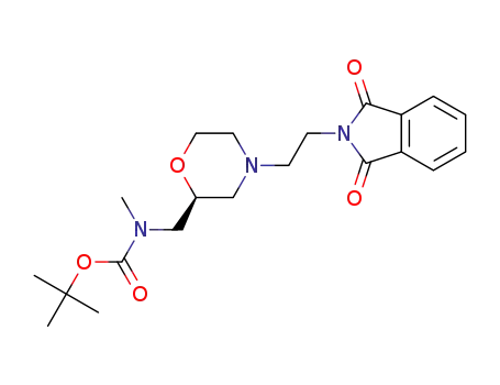 tert-butyl N-[[(2S)-4-[2-(1,3-dioxoisoindolin-2-yl)ethyl]morpholin-2-yl]methyl]-N-methyl-carbamate