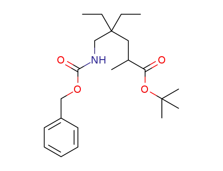 tert-butyl 4-((((benzyloxy)carbonyl)amino)methyl)-4-ethyl-2-methylhexanoate