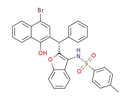 (S)-N-(2-((4-bromo-1-hydroxynaphthalen-2-yl)(phenyl)methyl)benzofuran-3-yl)-4-methylbenzenesulfonamide