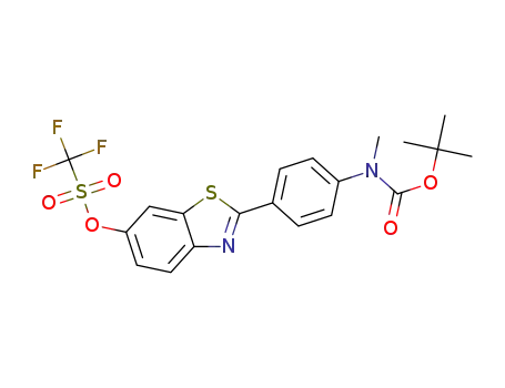 2-(4-(N-methyl-N-tert-butoxycarbonylamino)phenyl)-6-trifluoromethanesulfonyloxybenzo[d]thiazole
