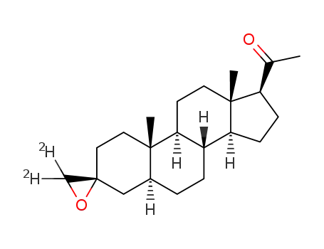 1-((3R,5S,8R,9S,10S,13S,14S,17S)-10,13-dimethylhexadecahydrospiro[cyclopenta[a]phenanthrene-3,2'-oxiran]-17-yl-3',3'-d2)ethan-1-one