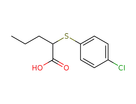 2-((4-chlorophenyl)thio)pentanoic acid