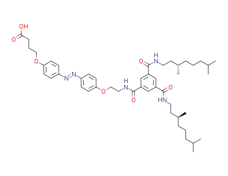 4-(4-((E)-(4-(2-(3,5-bis(((S)-3,7-dimethyloctyl)carbamoyl)benzamido)ethoxy)phenyl)diazenyl)phenoxy)butanoic acid
