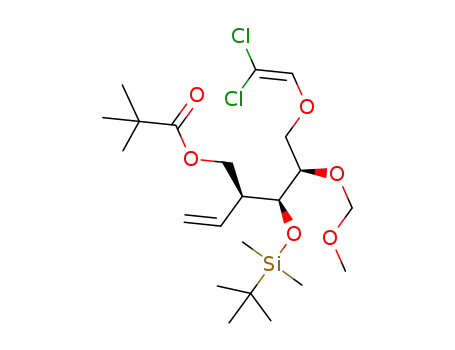 (2S,3S,4R)-(+)-3-(tert-butyldimethylsilyl)oxy-5-(2,2-dichloroethenyl)oxy-4-(methoxymethyl)oxy-2-vinylpentyl pivaloate