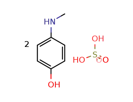 Molecular Structure of 55-55-0 (4-Methylaminophenol sulfate)