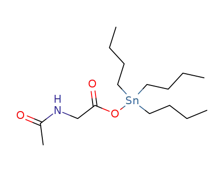 Molecular Structure of 1801-43-0 (Acetamide, N-[2-oxo-2-[(tributylstannyl)oxy]ethyl]-)