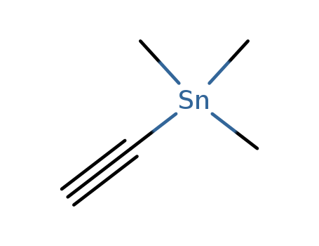 1112-00-1,ethynyl(trimethyl)stannane,Tin,ethynyltrimethyl- (7CI); (Trimethylstannyl)acetylene; Ethynyltrimethylstannane;Ethynyltrimethyltin; Trimethylethynylstannane