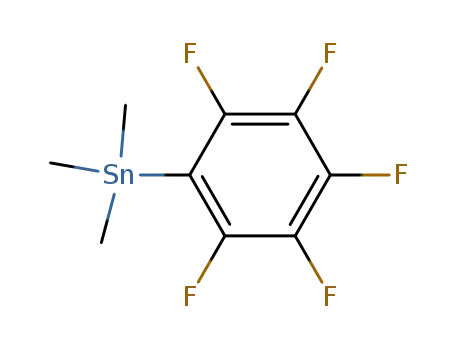 Molecular Structure of 1015-53-8 (Trimethyl(pentafluorophenyl)stannane)