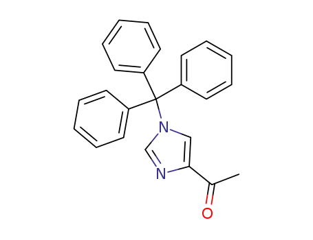 Molecular Structure of 116795-55-2 (1-(1-Trityl-1H-imidazol-4-yl)-ethanone)
