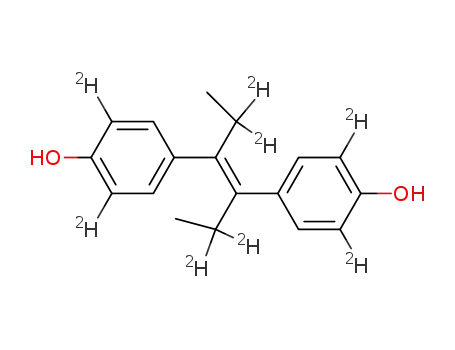 Molecular Structure of 91318-10-4 (DIETHYL-1,1,1',1'-D4-STILBESTROL-3,3',5,5'-D4)
