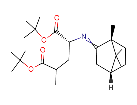 di-tert-butyl (2R)-2-<(1R,4R)-bornylideneamino>-4-methylglutamate