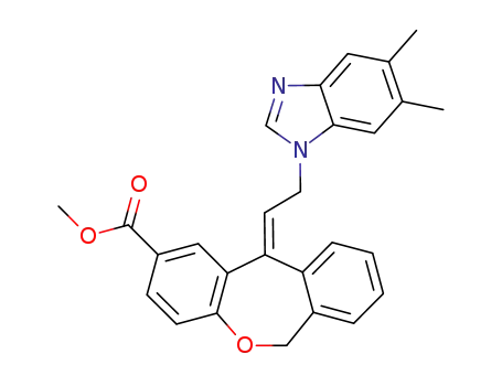 (E)-11-<2-(5,6-dimethyl-1-benzimidazoyl)ethylidene>-6,11-dihydrodibenzoxepin-2-carboxylic acid methyl ester