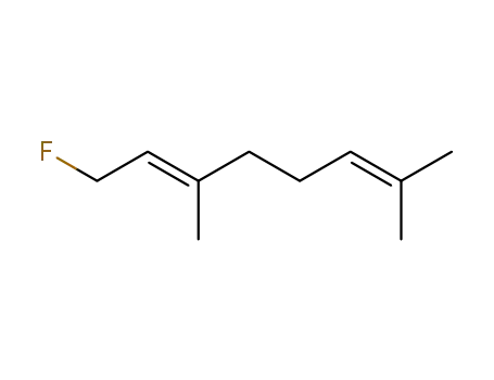 Molecular Structure of 117969-60-5 (2,6-Octadiene, 1-fluoro-3,7-dimethyl-, (2E)-)