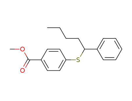methyl 4-<(1-phenylpentyl)thio>benzoate