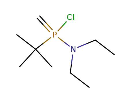 Molecular Structure of 78303-22-7 (Phosphoranamine,
1-chloro-1-(1,1-dimethylethyl)-N,N-diethyl-1-methylene-)
