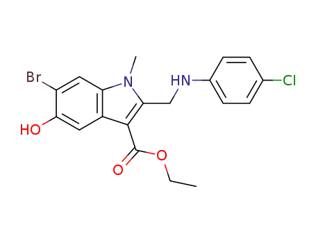 6-Bromo-2-[(4-chloro-phenylamino)-methyl]-5-hydroxy-1-methyl-1H-indole-3-carboxylic acid ethyl ester