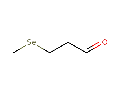 Molecular Structure of 119353-03-6 (Propanal, 3-(methylseleno)-)