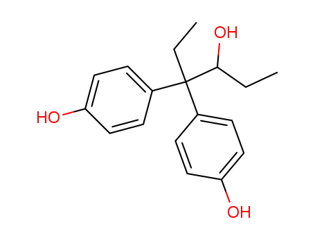 Molecular Structure of 2297-48-5 (4,4-Bis(p-hydroxyphenyl)-3-hexanol)