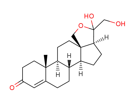 Pregn-4-en-3-one,18,20-epoxy-20,21-dihydroxy- (9CI)