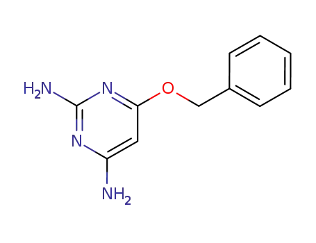 Molecular Structure of 100061-59-4 (2,6-DiaMino-4-(benzyloxy)pyriMidine)