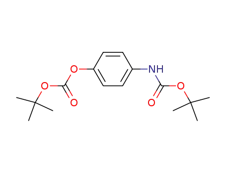 Molecular Structure of 95932-40-4 (Carbonic acid, 4-[[(1,1-dimethylethoxy)carbonyl]amino]phenyl
1,1-dimethylethyl ester)