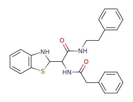 N-phenethyl-α-phenylacetamido-2-benzothiazolidineacetamide