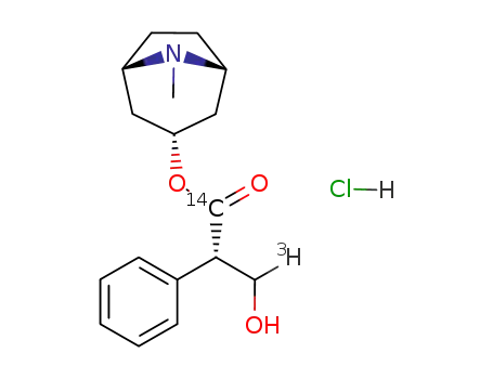 <1-14C,3-3H>hyoscyamine hydrochloride