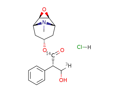 <1-14C,3-3H>scopolamine hydrochloride