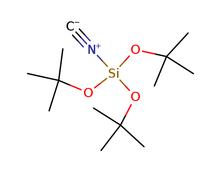 Molecular Structure of 110473-68-2 (Silane, tris(1,1-dimethylethoxy)isocyano-)