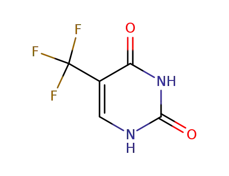 Molecular Structure of 54-20-6 (Trifluorothymine)