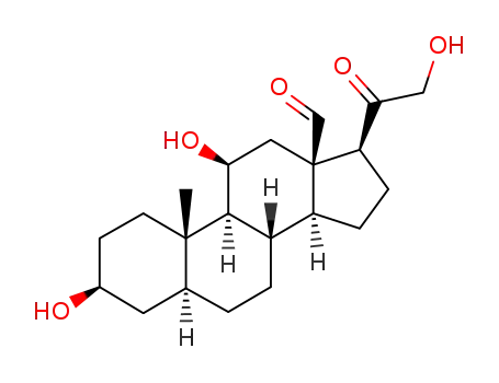 3β,11β,21-trihydroxy-20-oxo-5α-pregnan-18-al