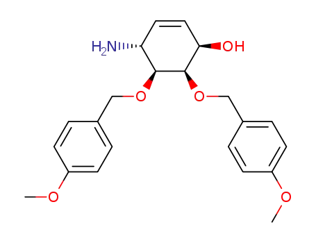 1R-(1β,4α,5β,6β) 4-amino-5,6-bis<(4-methoxyphenyl)methoxy>-2-cyclohexen-1-ol