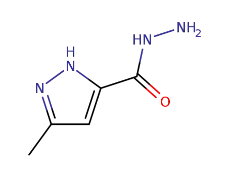Molecular Structure of 40535-14-6 (5-METHYL-1 H-PYRAZOLE-3-CARBOXYLIC ACID HYDRAZIDE)