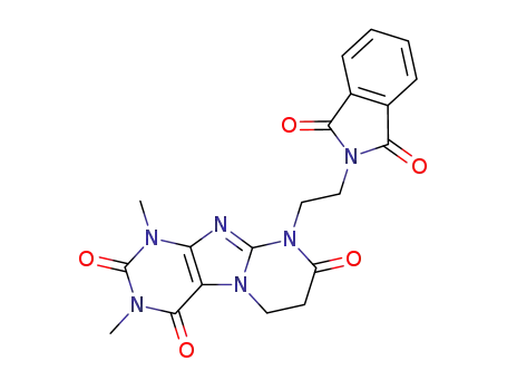 8-[2-(1,3-Dioxo-1,3-dihydro-isoindol-2-yl)-ethyl]-1,3-dimethyl-5,6-dihydro-1H,8H-1,3,4b,8,9-pentaaza-fluorene-2,4,7-trione