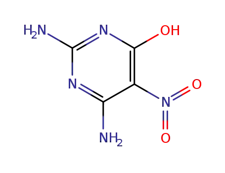 Molecular Structure of 3346-23-4 (2,4-Diamino-6-hydroxy-5-nitropyrimidine)