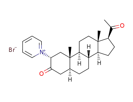 2α-(1-pyridinio)-5α-pregnane-3,20-dione bromide
