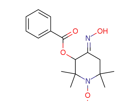 2,2,6,6-tetramethyl-3-benzoyloxy-4-oximinopiperidin-1-oxyl