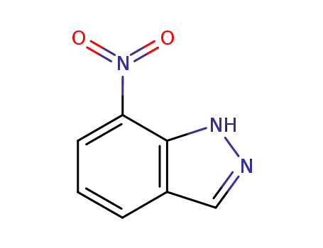 Molecular Structure of 2942-42-9 (7-Nitroindazole)