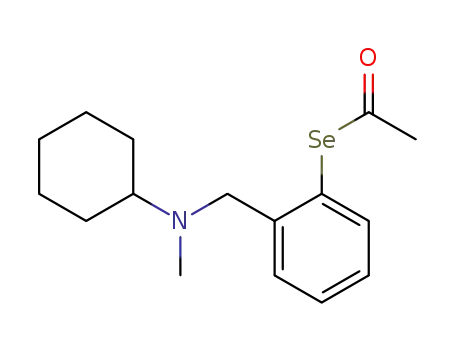 2-(N-cyclohexyl,N-(methylamino)methyl)phenylselenyl acetate